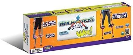 4+ 120 lbs) Original Walkaroo Steel 'Wee' Balance Stilts with Adjustable Height for Little Kids & Beginners (Ages