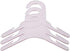 NACOCO 10pcs Pink Plastic Dog Puppy Pet Clothes Hanger, Set of 10, Size White, Small