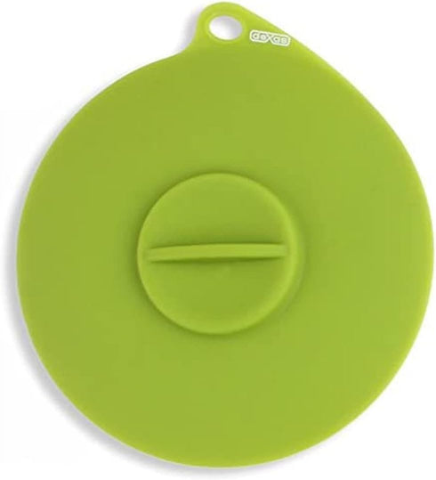 Dexas Popware for Pets Flexible Suction Pet Food Lid, Gray/Green