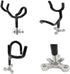 4PCS 20 Sure Grip Steel Degree Angle Rod Holder with Mounting Base Fishing Rod Holder for Boat, Ship, Yacht and More