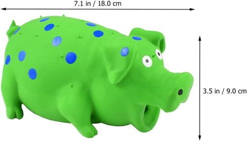 balacoo Squeaky Pig Dog Toys - Latex Grunting Pig Sound Play Toy for Puppy Chew and Training