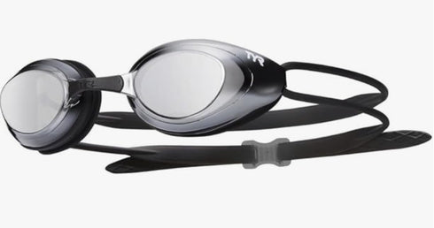 TYR Men’s and Women’s Blackhawk Racing Swim Goggles – Mirrored or Clear, Anti-Fog, UV Protection