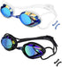 Swim Goggles, Anti Fog Swimming Goggles with UV Protection, Mirrored & Clear