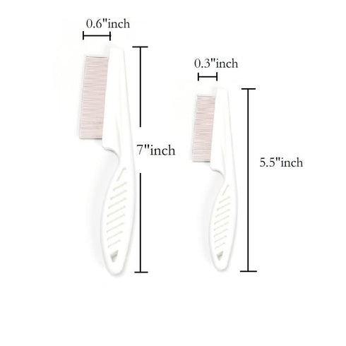 Pet Comb for Cat Dog Grooming, Long Handle Grooming Comb for Pet Kitten Puppy Small Animal.