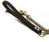 Strong Dog Chain Gold Leash Long 3FT 4FT 5FT 18K Gold Plated Stainless Steel 12mm Curb Cuban Link with Leather Handle