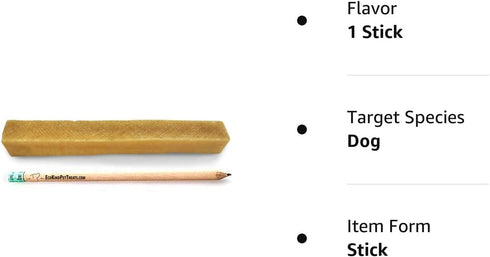 EcoKind Pet Treats Gold Yak Dog Chews | Great for Dogs, Keeps Dogs Busy & Enjoying, Indoor & Outdoor Use (1 Stick)