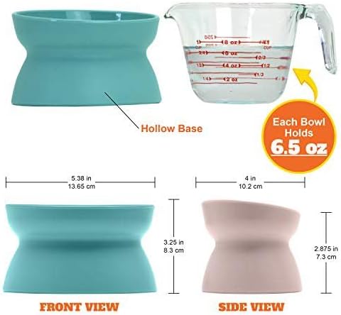 Kitty City Raised Cat Bowls, Small Bowl 2pk (Modern)