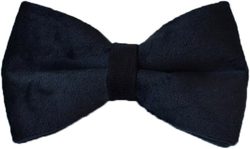 Dog Collar with Bow Tie, Adjustable Velvet Pet Collar with Metal Buckle and Stylish Detachable Bow Tie for Small Medium