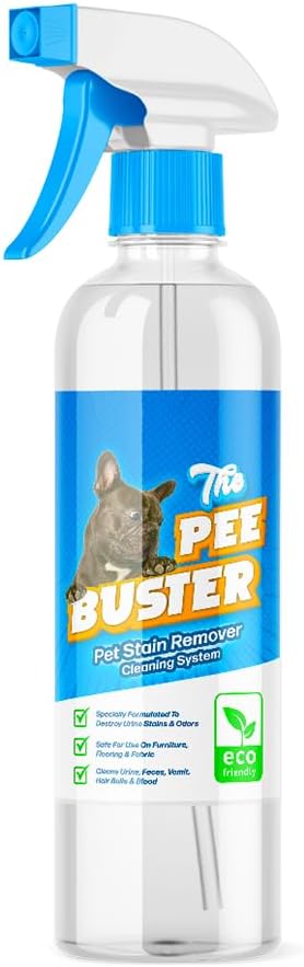 Generic 5 The Pee Buster Pet Stain Remover - Cleaning Spray for Dog and Cat Urine with Cleaning Tablets