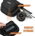 Lixada 31.1 Inch Fishing Rod Case, Fishing Tackle Bag, Portable Fishing Rod Reel Storage Tubes