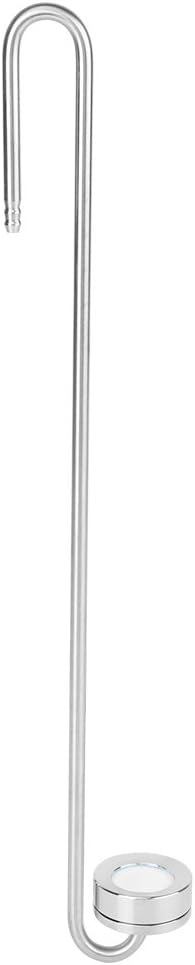 TOPINCN CO2 Diffuser, Stainless Steel CO2 Atomizer Bubble Counter for Aquarium Plants Water Grass (35cm).