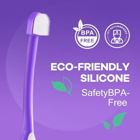 Enzymatic Toothpaste for Dogs and Cats with Nano-Hydroxyapatite and Soft Bristles Toothbrush