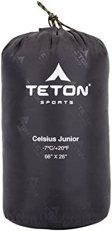 TETON Junior Sleeping Bags, 20 Degree and 0 Degree, Warm and Comfortable for Boys, Girls, all Kids, Built to Last
