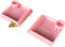 NIVERCE Pack of 2 Self-Refilling Hermit Crab Pools with Salt Marking 110x110mm 4.5x4.5