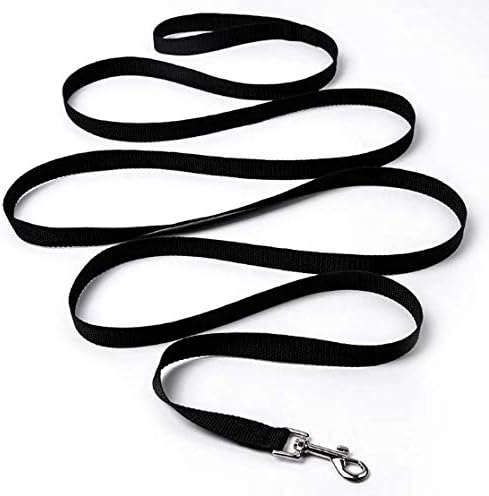 30ft Black Nylon Pet Leash Training Lead - 9m (Black)