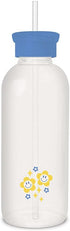 Studio Oh! New Glass Water Bottle - 25oz Reusable Cute Eco-Friendly Shatter-Resistant Aesthetic with Silicone Coating