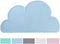 Love Dream Blue Silicone Pet Feeding Mat with Raised Edge, Anti-Slip Waterproof Dog Cat Bowl Tray