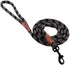 Max and Neo Reflective Rope Leash, 6 Foot - We Donate a Leash to Dog Rescue for Every Leash Sold (BLACK)