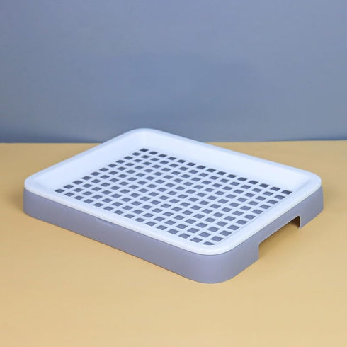 DEFKIYT Rabbit Potty Training Litter Box, Guinea Pig Litter Box Detachable Plastic Rabbit Potty Tray Hamster Toilet Box