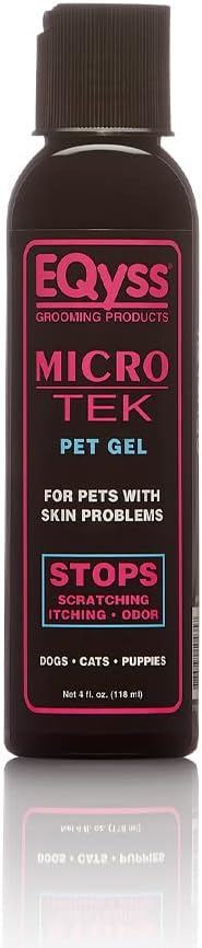 EQyss Micro-Tek Leave-On Pet Gel, Soothe Dry Irritated Skin, Stops Itching, Scratching, Biting, Licking Hot Spots for
