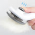Cat Grooming Brush, Self Cleaning Slicker Brush for Dogs and Cats, Dog Massage Brush (GRAY)