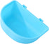 POPETPOP Hanging Pet Bowl, Non-Spill Plastic Kennel Bowls for Dogs, Cats, Birds, Reptiles, Sky-blue Hanging Coop Cup