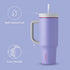 Owala Stainless Steel Triple Layer Insulated Travel Tumbler, 40 oz with Spill Resistant Lid, Light Purple