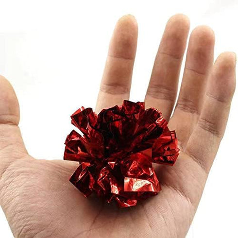 12 Packs (2.36 ISMARTEN Crinkle Balls Cat Toys for Indoor Cats, Lightweight Shiny Crinkle Paper Ball for Kitten (Random
