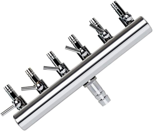 Aquarium Fish Tank 6 Ways Air Flow Splitter Lever Control Valve