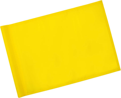KINGTOP Golf Flag 20x14 Inch - Plain Yellow, 420D Nylon, Standard Putting Green Flags for Backyard Practice