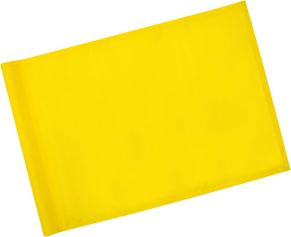 KINGTOP Golf Flag 20x14 Inch - Plain Yellow, 420D Nylon, Standard Putting Green Flags for Backyard Practice
