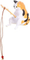 Mini Cute Cat Fishing Figurine, Aquarium Ornaments, Animal Statues for Home Decoration