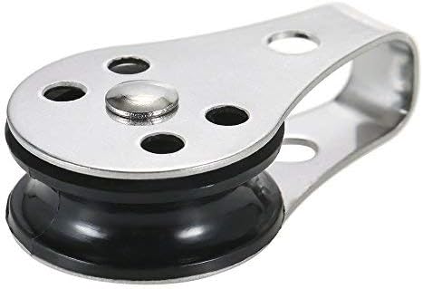 Lixada 2PCS Stainless Steel Pulley Blocks for Kayak Canoe Boat Anchor Trolley Kit