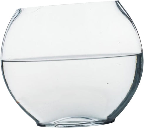 Flat Fish Tank Hydroponic Planter, Glass Aquarium Bowl, Water Plant Vase, Betta Tank Fish Supplies