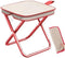 GRUKFE Portable Stool, 13 Inch Small Folding Stool for Adults, Ultralight Black Camping