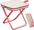GRUKFE Portable Stool, 13 Inch Small Folding Stool for Adults, Ultralight Black Camping