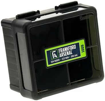 Frankford Arsenal Hinge-Top Ammo Boxes - True Mechanical Hinge for Ammunition Storage and Organization
