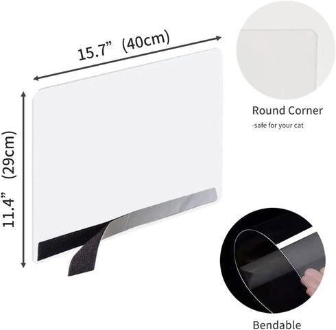 Oncpcare 6 Pack Cat Litter Box Pee Shields, High Side Open Top Kitty Litter Pan Shield, Keep Litter in The Pan