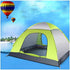 Waterproof Instant Pop Up Tent for 3-4 Person Camping, Instant Set Up Outdoor Hiking Shelter