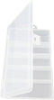 Honbay Clear Visible Plastic Fishing Tackle Storage Box - Jewelry Making Findings Organizer (M: 7"x4.3"x1.2")