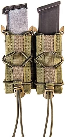 High Speed Gear Double Pistol Taco Mag Pouch | Adjustable Belt Mount | Universal Pistol Magazine Holster