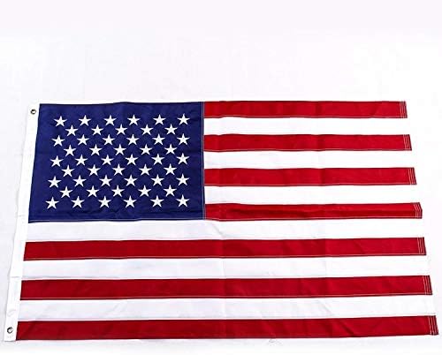 U.S. 50 Star Sewn Boat Flag, 16 x 24 inch Yacht Boat Ensign Nautical US American Flag with Sewn Stripes