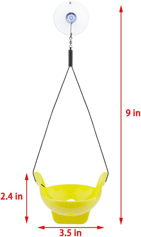 2 Pack Amphibian Aquatic Frogs Habitats with Suction Cup for Small Aquatic Animals