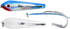 Cuoyuqie 2pcs 5.0# Stainless Steel Single Hook Jig Lure UV Glow Spoon-Shaped Saltwater Fishing Jigging Lure