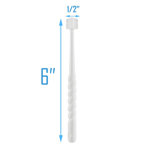 360-Degree Soft Yorkie Toothbrush, Small Dogs Puppy Toothbrush (Colors Vary)
