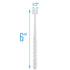 360-Degree Soft Yorkie Toothbrush, Small Dogs Puppy Toothbrush (Colors Vary)