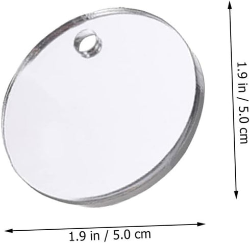 1 Set Acrylic Betta Training Mirror, Double Sided Round Mirror for Fish Aquarium Decoration and Training