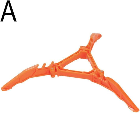 Orange Fuel Can Stabilizer for Camping Stoves, Mini Foldable Outdoor Cooking Gas Tank Stand for Hiking