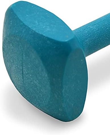 J&J Dog Supplies Obedience Retrieving Dumbbell with 3" Ends, 15/16" Diameter Bit, Teal, Large