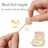 Doggiema Feeding Nipple and Syringes,Puppy Kitten Nipple for Nursing, Newborn Baby Dog Cat Rabbit Feeding Nipple